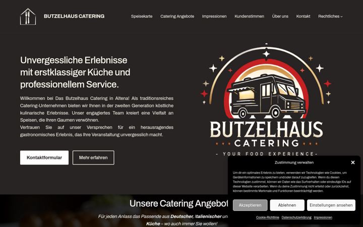 Screenshot van butzelhaus-catering.de