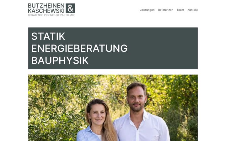 Screenshot of butzing.de