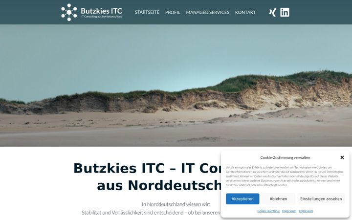 Screenshot of butzki.es