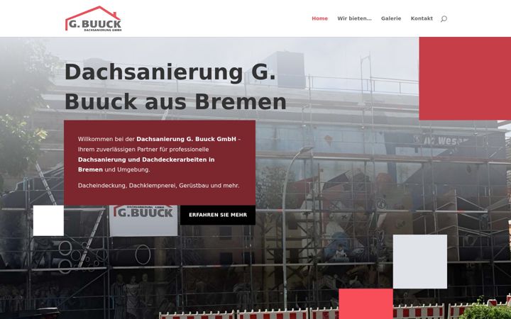 Screenshot of buuck-geruestbau.de