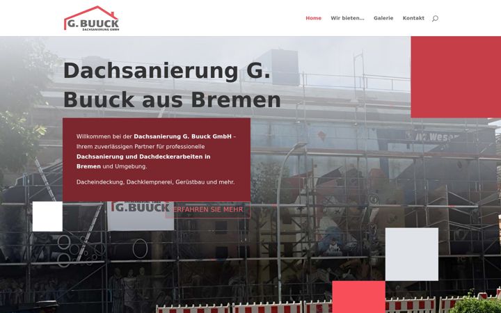 Screenshot of buuck-gmbh.de