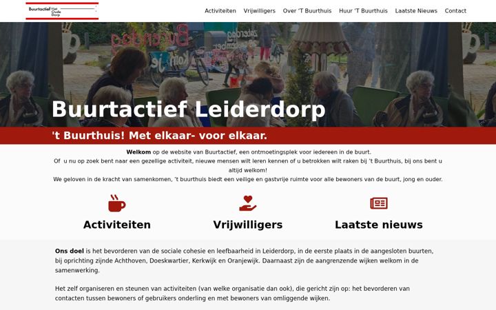 Zrzut ekranu buurtactiefleiderdorp.nl