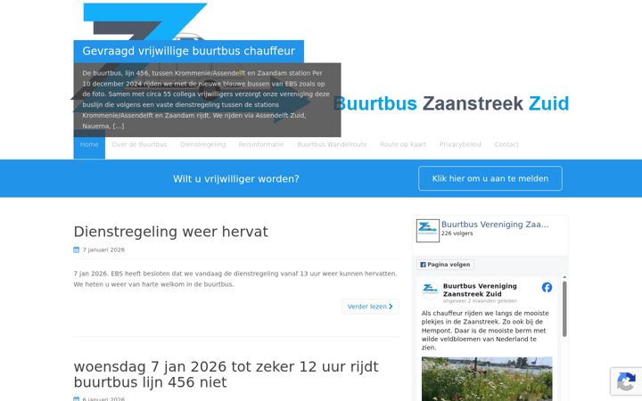 Zrzut ekranu buurtbuszaanstreekzuid.nl