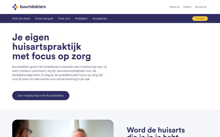 Screenshot of buurtdokters.net