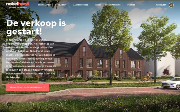 Screenshot of buurtmakelaarnobelhorst.nl