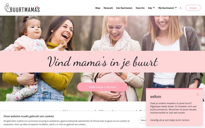 Zrzut ekranu buurtmamas.nl