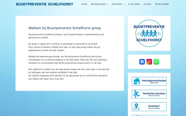 Screenshot του buurtpreventieschelfhorst.nl