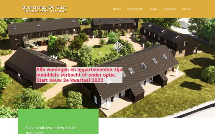 Skjermbilde av buurtschapdegast.nl
