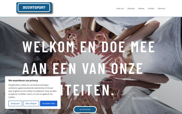 Screenshot of buurtsport.nl