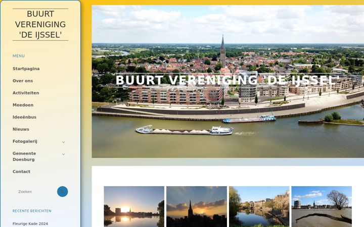 Skjermbilde av buurtverenigingdeijssel.nl