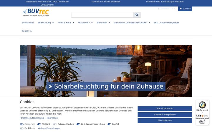 Screenshot of buvtec.de