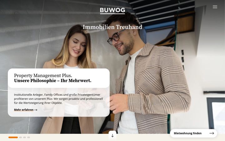 Screenshot ta' buwog-immobilientreuhand.de