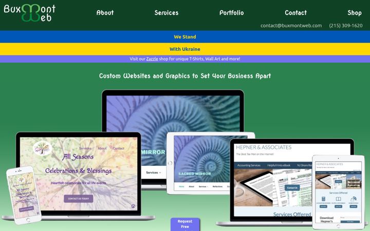 Screenshot of buxmontweb.com