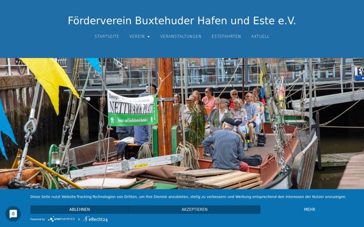 Screenshot of buxtehude-hafen.de