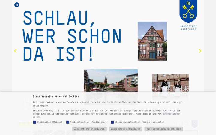 Screenshot of buxtehude.de