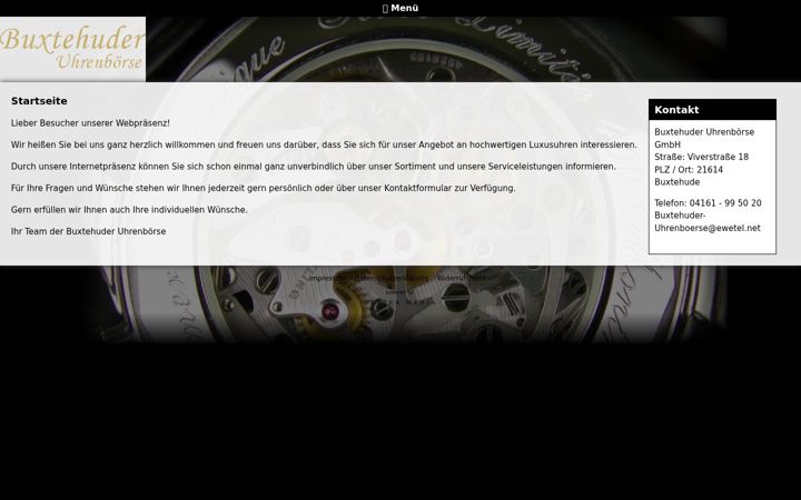 Screenshot of buxtehuder-uhrenboerse.de