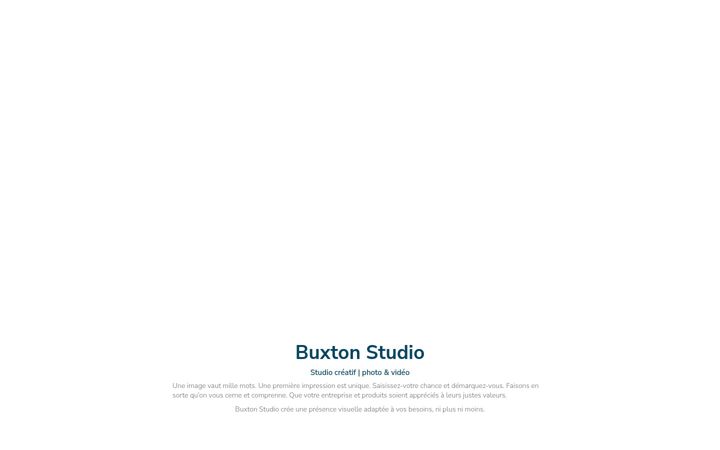Screenshot of buxton-studio.com