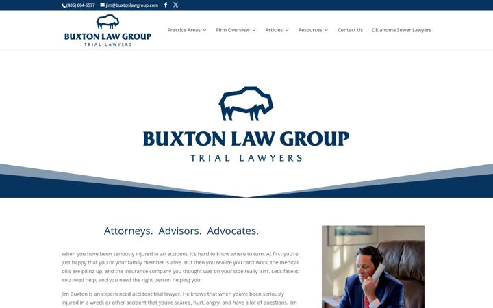 Screenshot of buxtonlawgroup.com