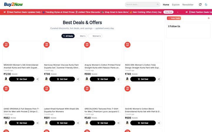 Screenshot of buy2now.com
