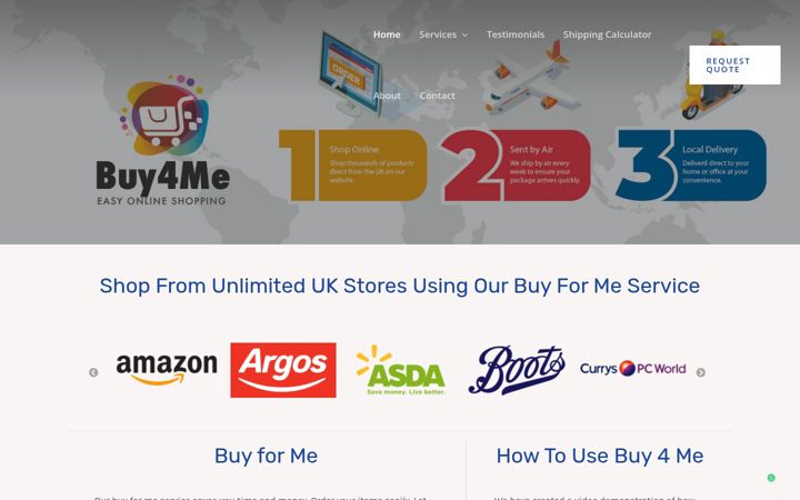 Screenshot of buy4me.co.tz