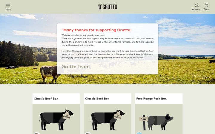 Screenshot of buyacow.uk