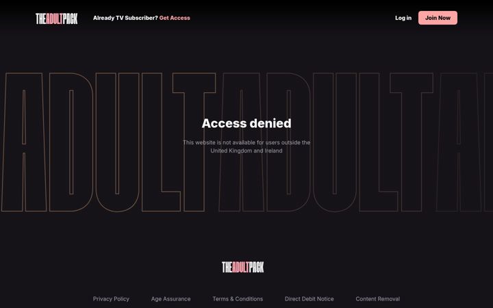Screenshot of buyadultpack.com