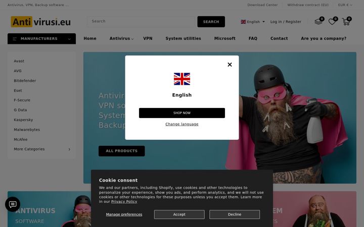 Screenshot of buyantivirus.eu