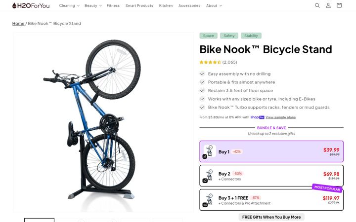 Screenshot of buybikenook.com