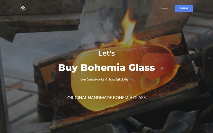 Screenshot of buybohemiaglass.com