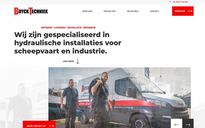 Screenshot του buycktechniek.nl