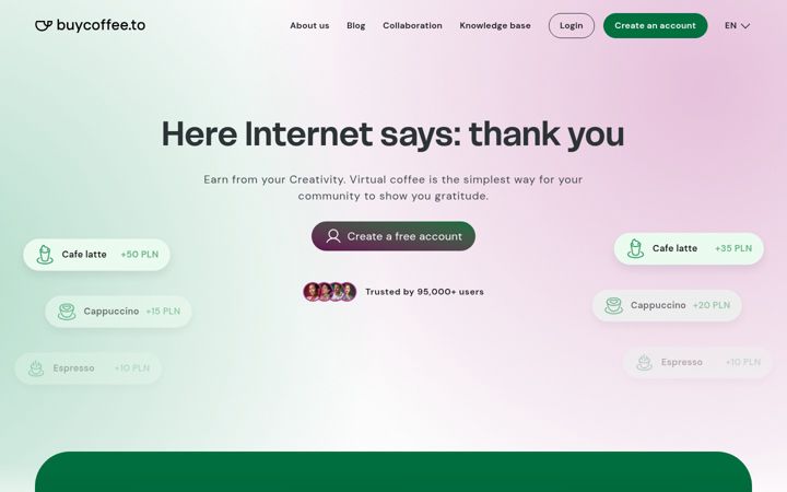 Screenshot of buycoffee.to