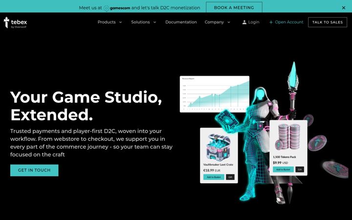Screenshot of buycraft.net