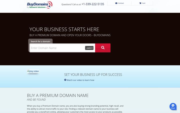 Screenshot ta' buydomains.com