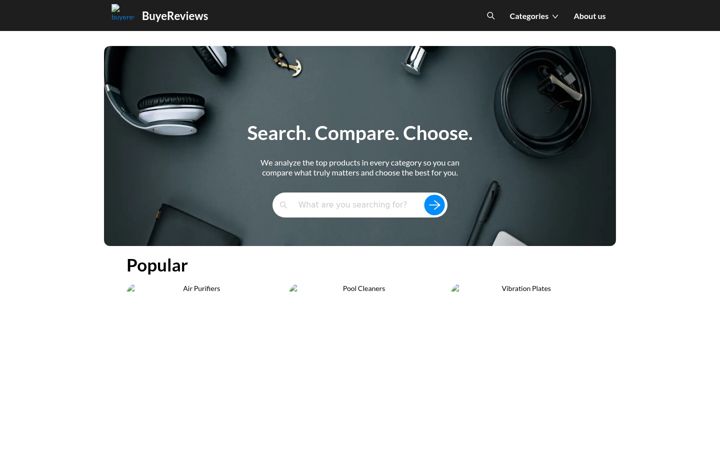 Screenshot of buyereviews.com