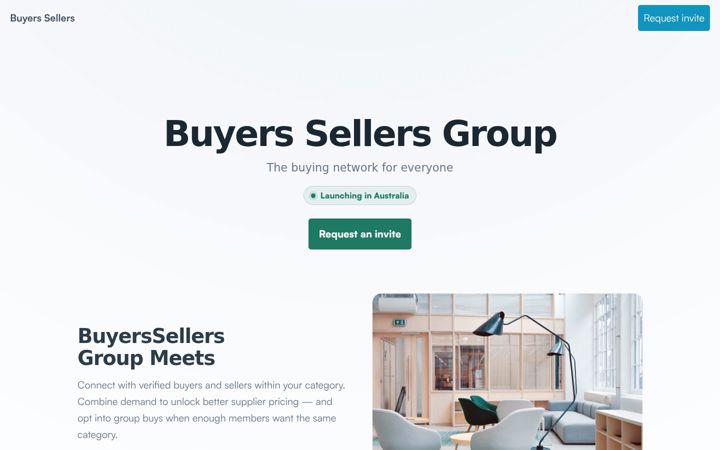 Screenshot of buyerssellers.com.au