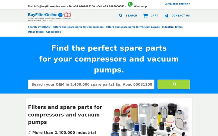 Screenshot of buyfilteronline.com