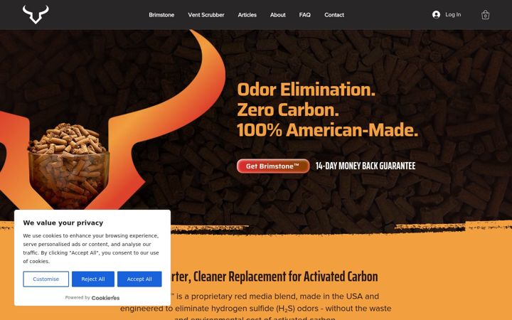 Screenshot of buyironox.com