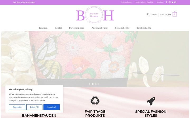 Screenshot of buylikehumans.de