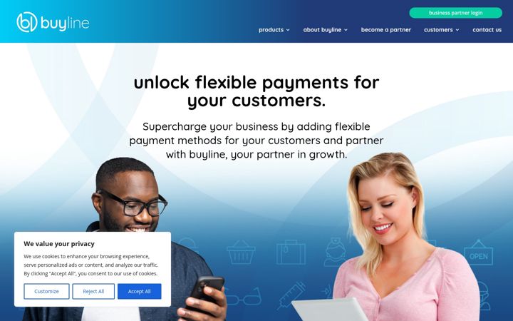 Screenshot of buyline.co.uk