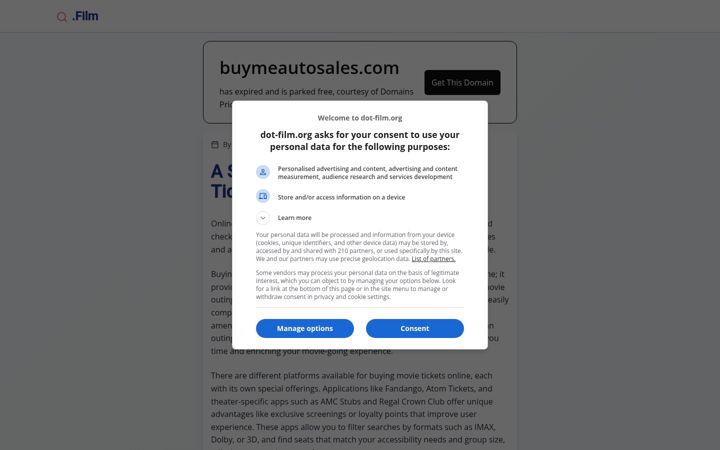 Screenshot of buymeautosales.com