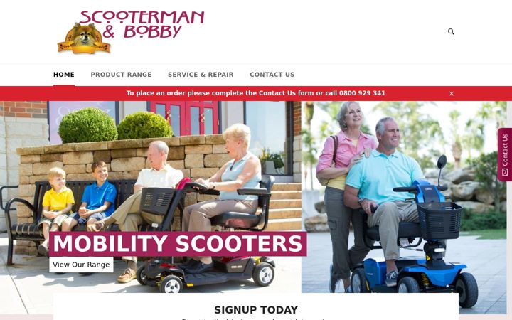 Screenshot of buymobilityscooters.co.nz