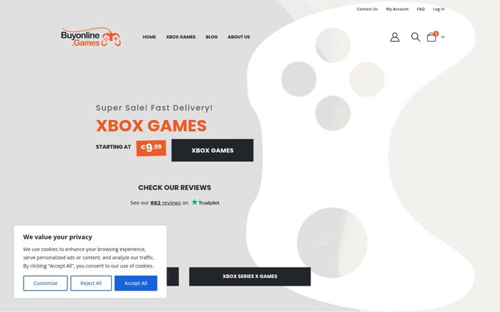 Screenshot of buyonline.games