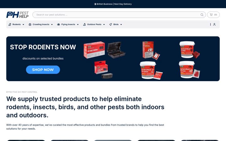 Screenshot of buypestcontrolproductsonline.co.uk