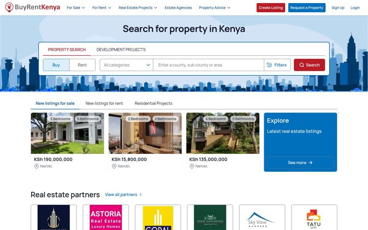 Screenshot of buyrentkenya.com
