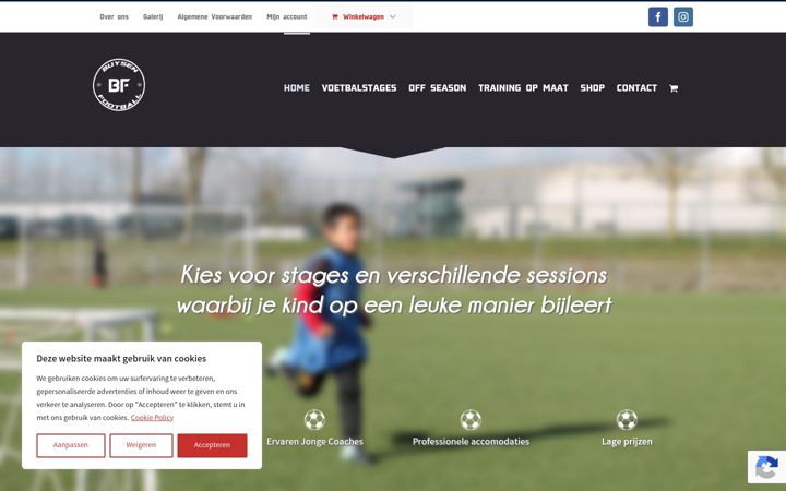 Екранна снимка на buysenfootball.be