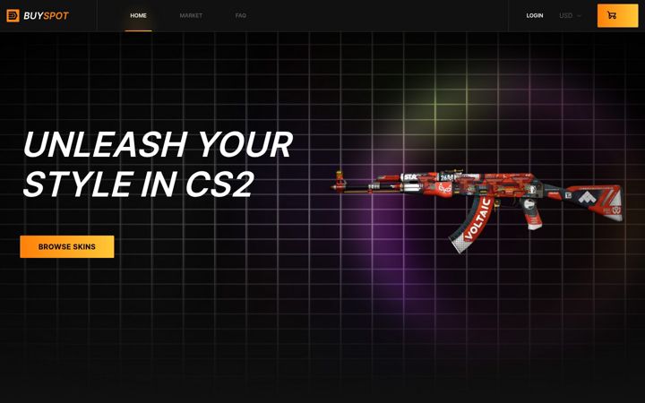 Screenshot von buyspot.org