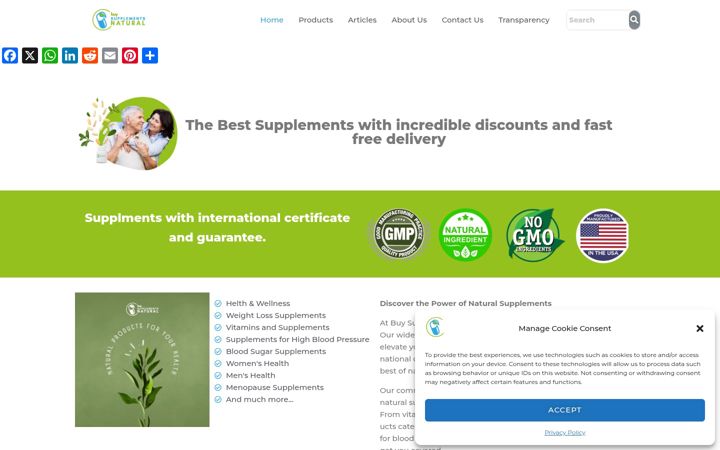 Screenshot of buysupplementsnatural.com