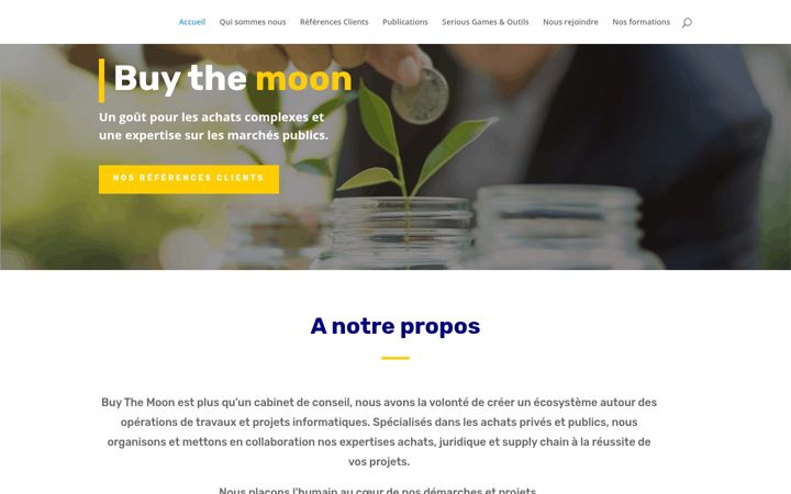 Captură de ecran a buythemoon.fr