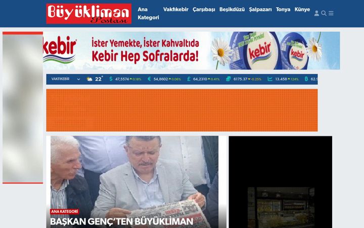 Screenshot of buyuklimanpostasi.com