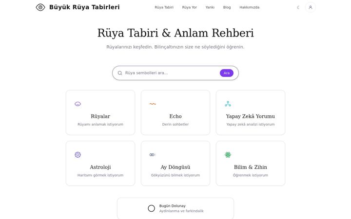 Screenshot of buyukruyatabirleri.org